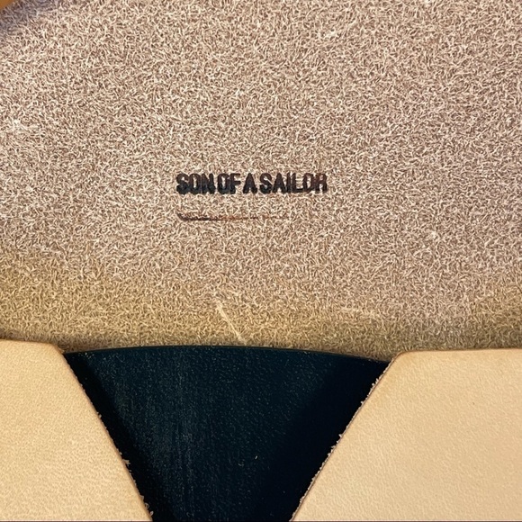 Son of a Sailor Emma Clutch  Tan and black - Picture 9 of 12